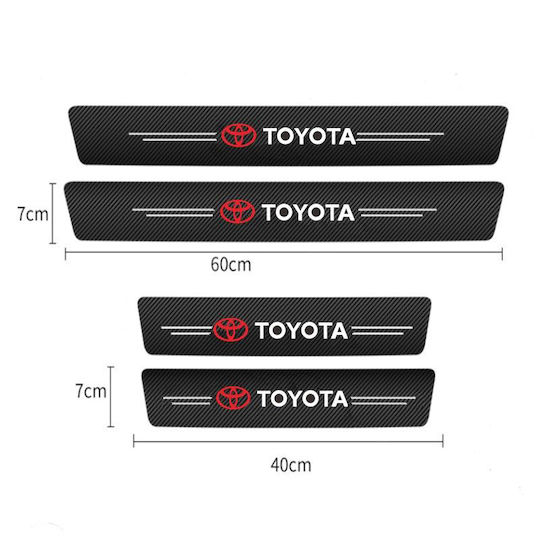 Car Interior Decorative Door Sills 4pcs