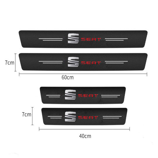 Car Interior Decorative Door Sills 4pcs