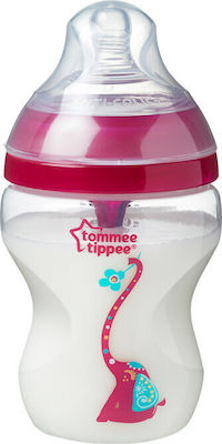 Tommee Tippee Flasche Advanced Anti-Colic Gegen Koliken 260ml für 3+ Monate Fuchsia Elephant