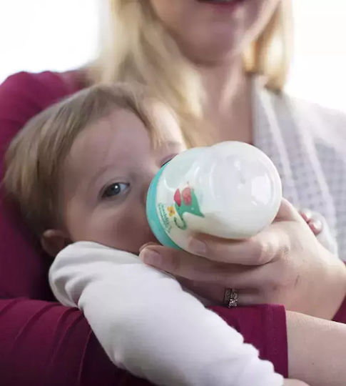 Tommee Tippee Πλαστικό Μπιμπερό Advanced Anti-Colic Κατά των Κολικών με Θηλή Σιλικόνης 150ml για 0+ μηνών Turquoise Elephant