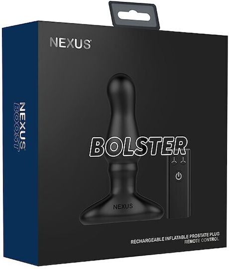 Nexus Bolster Anal Plug mit kabelloser Funktion und Vibration Schwarz 12.3cm