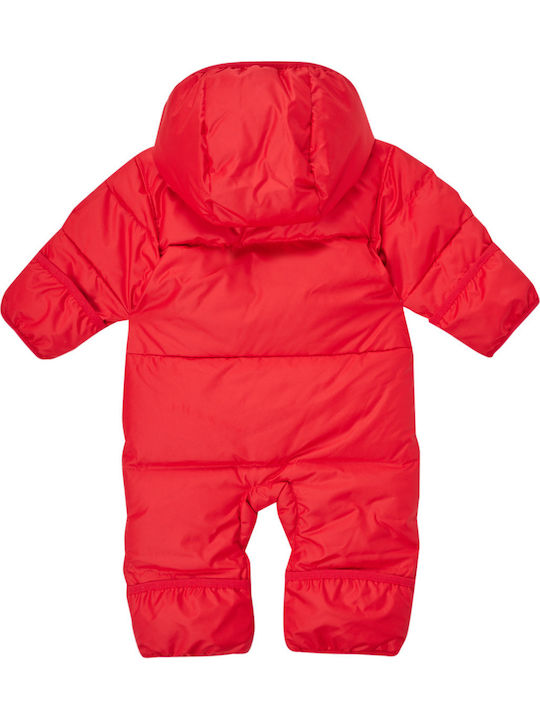 Columbia Snuggly Bunny Бебешко Боди за Излизане Дълъг ръкав Червен