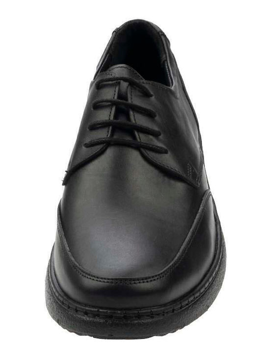 Leder Herren Freizeitschuhe Anatomisch Schwarz