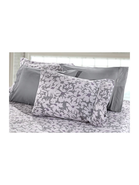 Guy Laroche Bettbezug-Set Baumwolle Übergröße mit 2 Kissenbezügen 225x245 Martin Grey