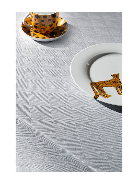 Guy Laroche Motion Cotton & Polyester Tablecloth Silver 160x260cm