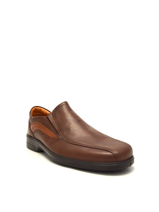 Boxer Men's Leather Moccasins Brown