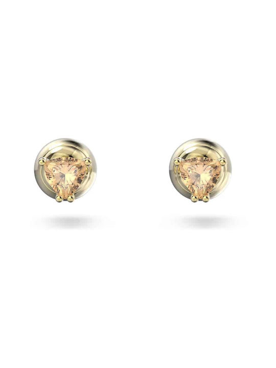 Swarovski Stilla Trilliant Earrings Gold Plated with Stones