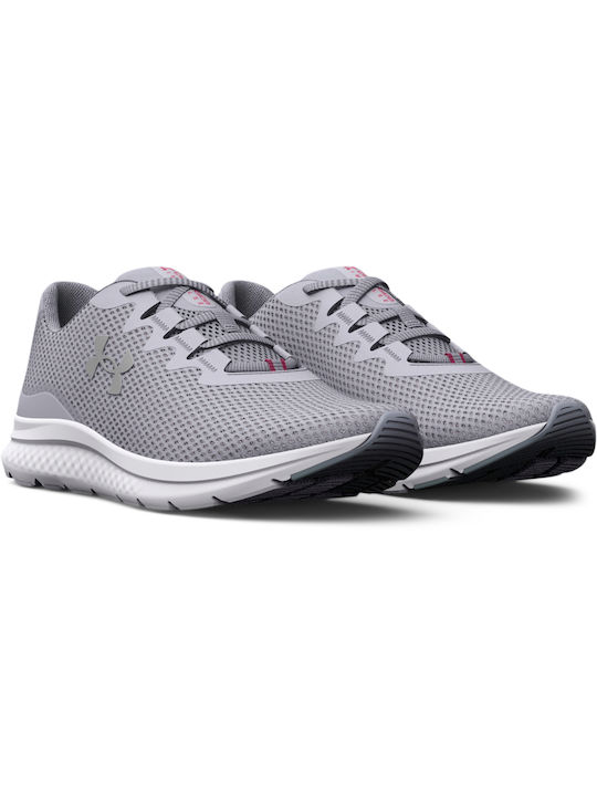 Under Armour Charged Impulse 3 Γυναικεία Αθλητικά Παπούτσια Running Mod Gray / Pace Pink