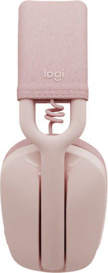 Logitech Zone Vibe 100 Wireless On Ear Multimedia Headphone with Microphone Bluetooth Pink