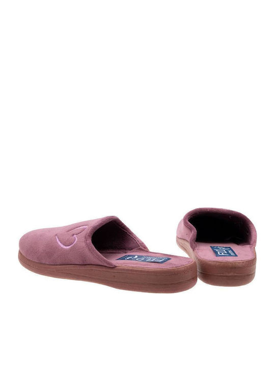 Mary F05 Winter Damen Hausschuhe Lila