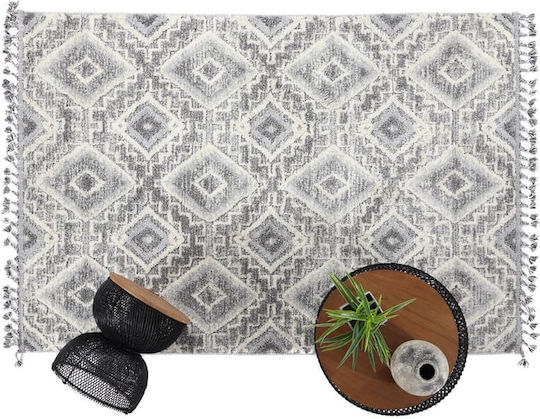 Royal Carpet La Casa 7810A Teppich Rechteckig Synthetisch,Polyester/Cotton/Leather mit Fransen D. Grey / L. Grey
