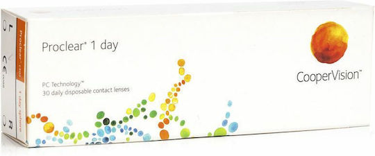 Cooper Vision Proclear 1 Day 30 Ημερήσιοι Φακοί Επαφής Υδρογέλης