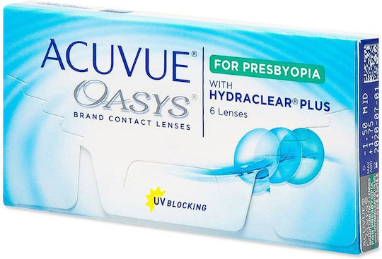 Acuvue Oasys for Presbyopia 6 Δεκαπενθήμεροι Πολυεστιακοί Φακοί Επαφής Σιλικόνης Υδρογέλης με UV Προστασία