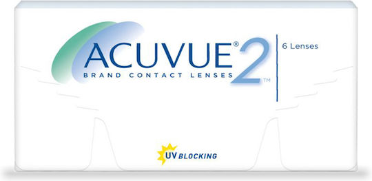 Acuvue Acuvue 2 6 Δεκαπενθήμεροι Φακοί Επαφής Υδρογέλης με UV Προστασία