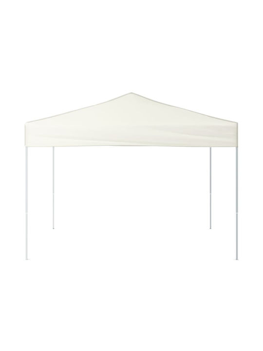 vidaXL Garden Freestanding Pavilion Κρεμ 3x3cm