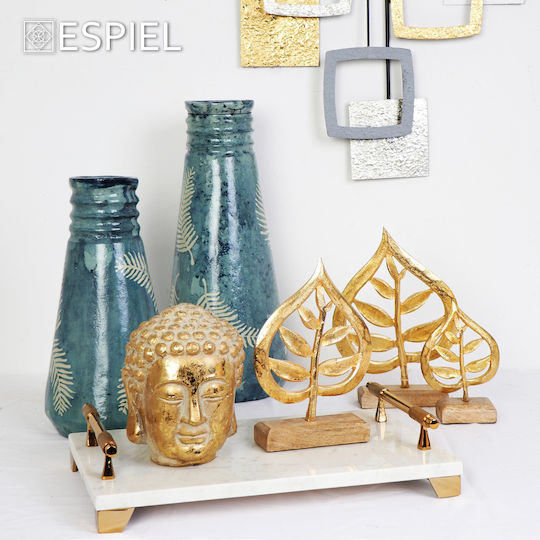 Espiel Decorative Buddha made of Ceramic 12x12x16cm 1pcs