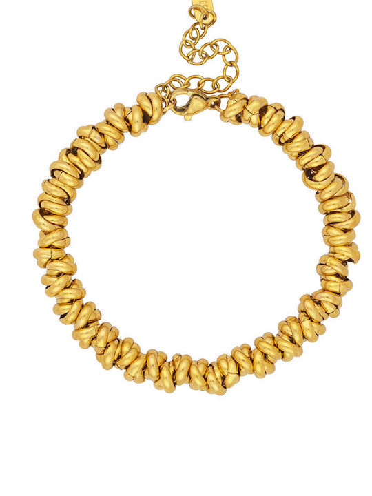 Excite-Fashion Bracelet Chain made of Steel Gold Plated