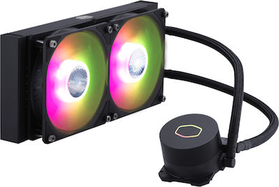 CoolerMaster Masterliquid ML240L V2 Υδρόψυξη Επεξεργαστή Διπλού Ανεμιστήρα 120mm για Socket AM4/AM5/1200/115x με ARGB Φωτισμό