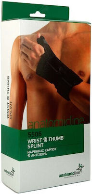 Anatomic Line 5506 Wrist Splint with Thumb Right Side Black