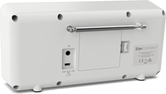 Pure Elan Connect+ Επιτραπέζιο Ραδιόφωνο Μπαταρίας DAB+ με Bluetooth και USB Γκρι
