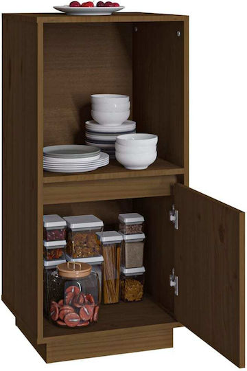 Dulap de Podea pentru Sufragerie din Lemn Masiv Maro Miere 38x35x80cm