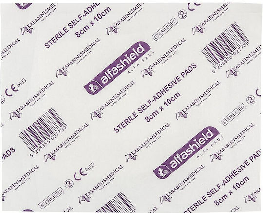 Alfashield Alfa Pads Classic Sterilized Plaster 8x6cm 1pcs