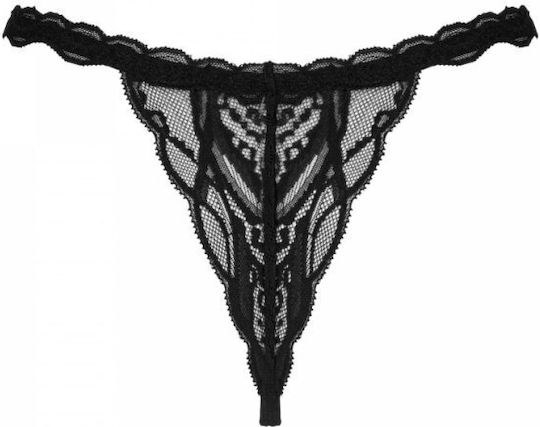 Obsessive Sedila Femei Sexy Șir de caractere cu decupaje Chiloți Black