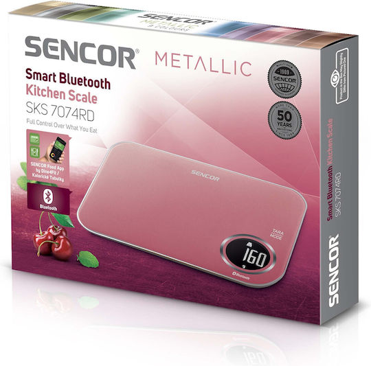 Sencor Ψηφιακή Ζυγαριά Κουζίνας έως 5kg Ροζ