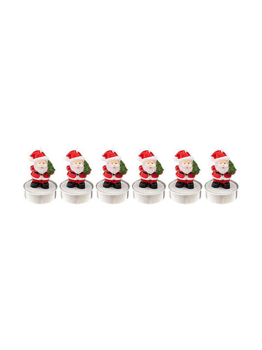 Atmosphera Christmas Red Candle 6pcs