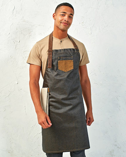 Premier Ποδιά Barista / Barkeeper Ganzkörper Division PR136 Schwarz