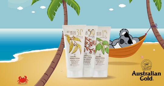 Australian Gold Botanical Mineral Impermeabil Protecție solară Loțiune pentru corp SPF50 147ml