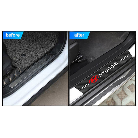Car Interior Decorative Door Sills 4pcs