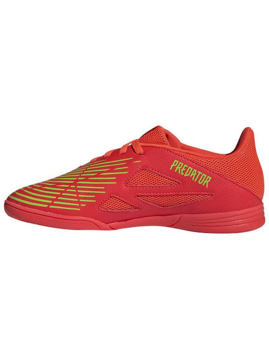 Adidas Παιδικά Ποδοσφαιρικά Παπούτσια Predator Edge 4 με Σχάρα Κόκκινα