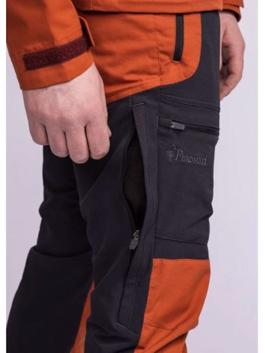 Pinewood Finnveden Hybrid TRS Jagdhose Wasserdicht Anthrazit/Terrakotta in Rot Farbe