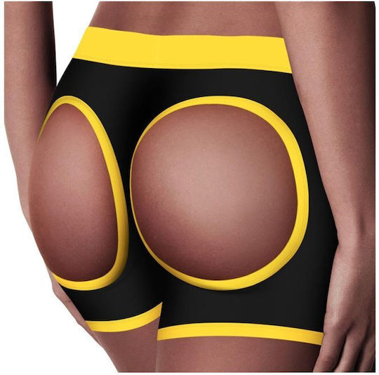 Lovetoy Ingen Horny Strap On Shorts Бельо в Черен цвят