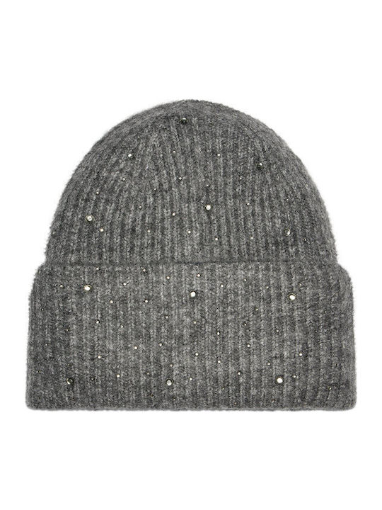 Beanie Frauen Beanie mit Rippstrick in Gray Farbe