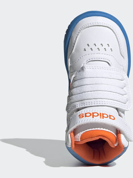 Mickey Kids Sneakers High with Scratch Cloud White / Impact Orange / Pulse Blue