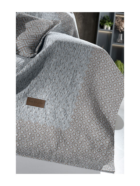 Guy Laroche Ριχτάρι Διθέσιου Καναπέ Libra 180x250εκ. Grey