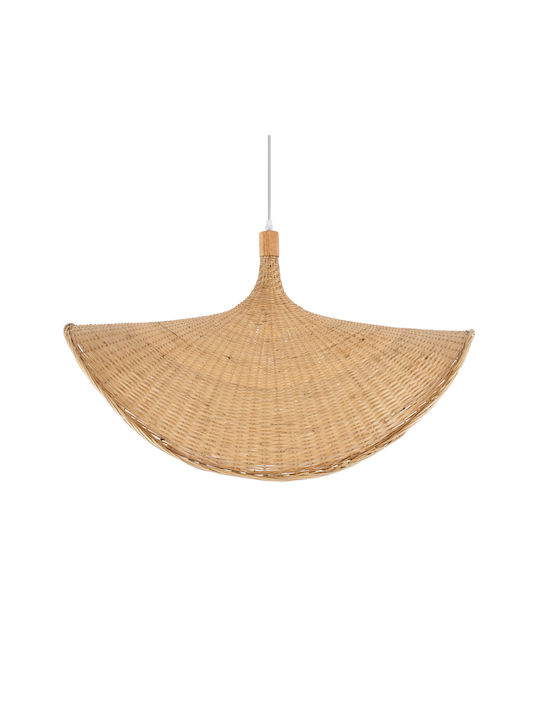 GloboStar Cuba Pendant Light Beige Grid with Socket E27 80x49cm
