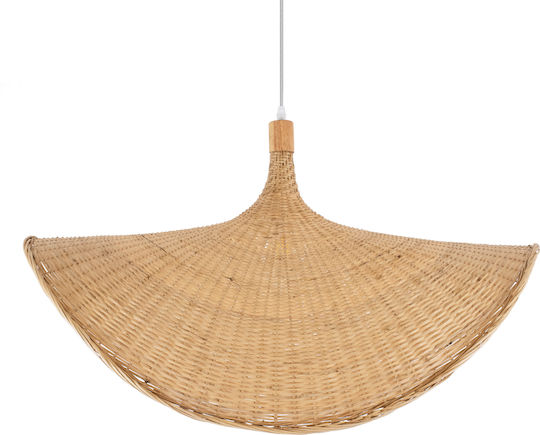GloboStar Cuba Deckenleuchte Beige Raster mit Lampenbirnensockel E27 80x49x49cm