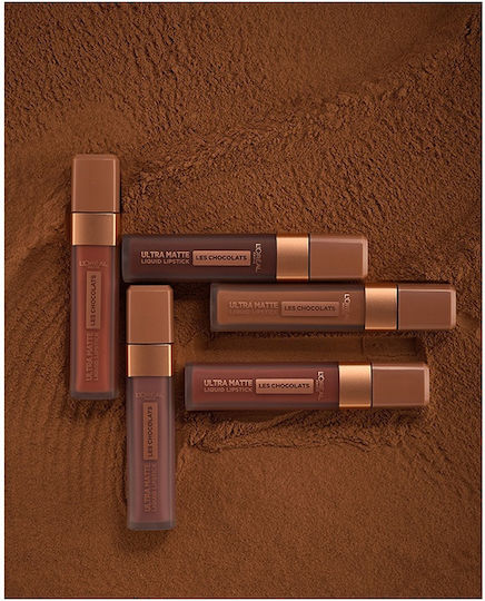 L'Oreal Paris Les Chocolates Ultra Matte Long Lasting Liquid Lipstick Matte 862 Volupto Choco 7.6ml
