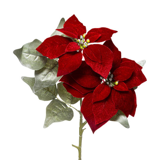 Weihnachtsdekoration Stoff Blume Länge 75cm.