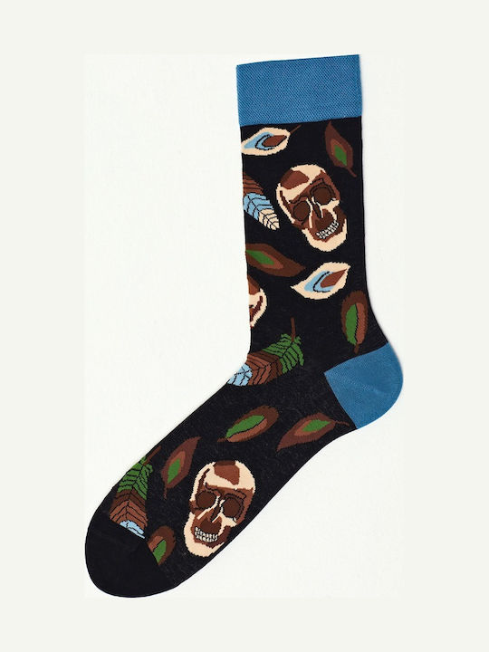Soma Socks Skulls Bones Ανδρικές Κάλτσες με Σχέδια Πολύχρωμες 3Pack