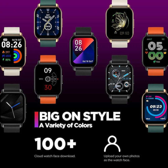 Zeblaze Btalk Aluminium Smartwatch με Παλμογράφο (Graphite Black)