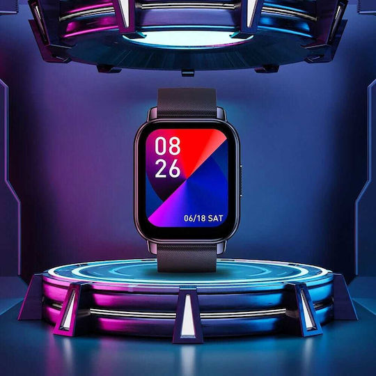 Zeblaze Btalk Aluminium Smartwatch με Παλμογράφο (Graphite Black)