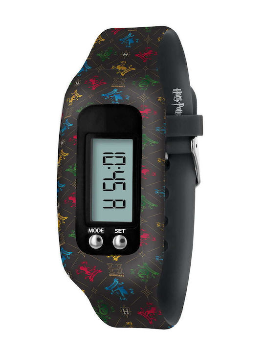 Disney Kids Digital Watch Activity Tracker Harry Potter with Rubber/Plastic Strap Black