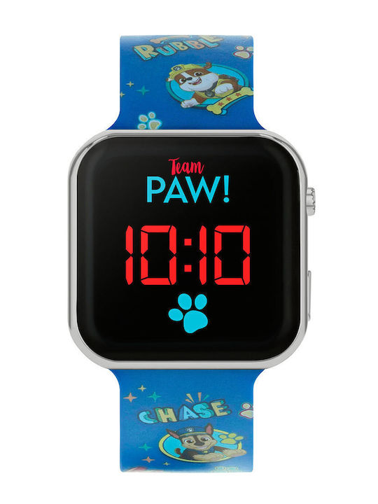 Disney Kids Digital Watch Paw Patrol with Rubber/Plastic Strap Blue Disney Kids Digital Watch Paw Patrol with Rubber/Plastic Strap Blue