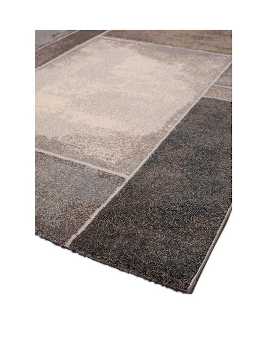 Βιοκαρπέτ Alva 4697A-75 Χαλί Διάδρομος Dark Vison / Beige 80x150cm