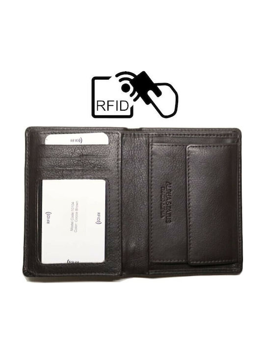 Portofel bărbătesc Clasice cu RFID Maro