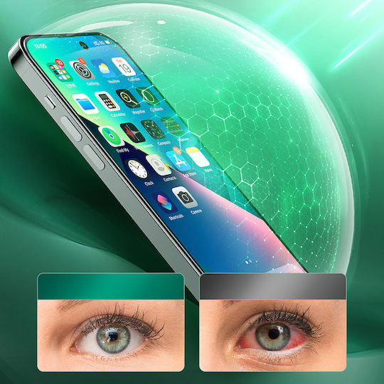 Joyroom Knight Anti Blue Light Full Face Tempered Glass (iPhone 17e / 16e / 14 / 13 / 13 Pro)